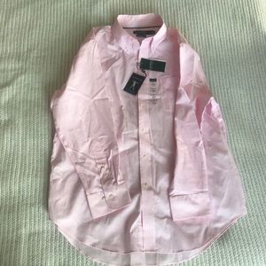 NWT Fantastic Lauren Ralph Lauren pink dress shirt